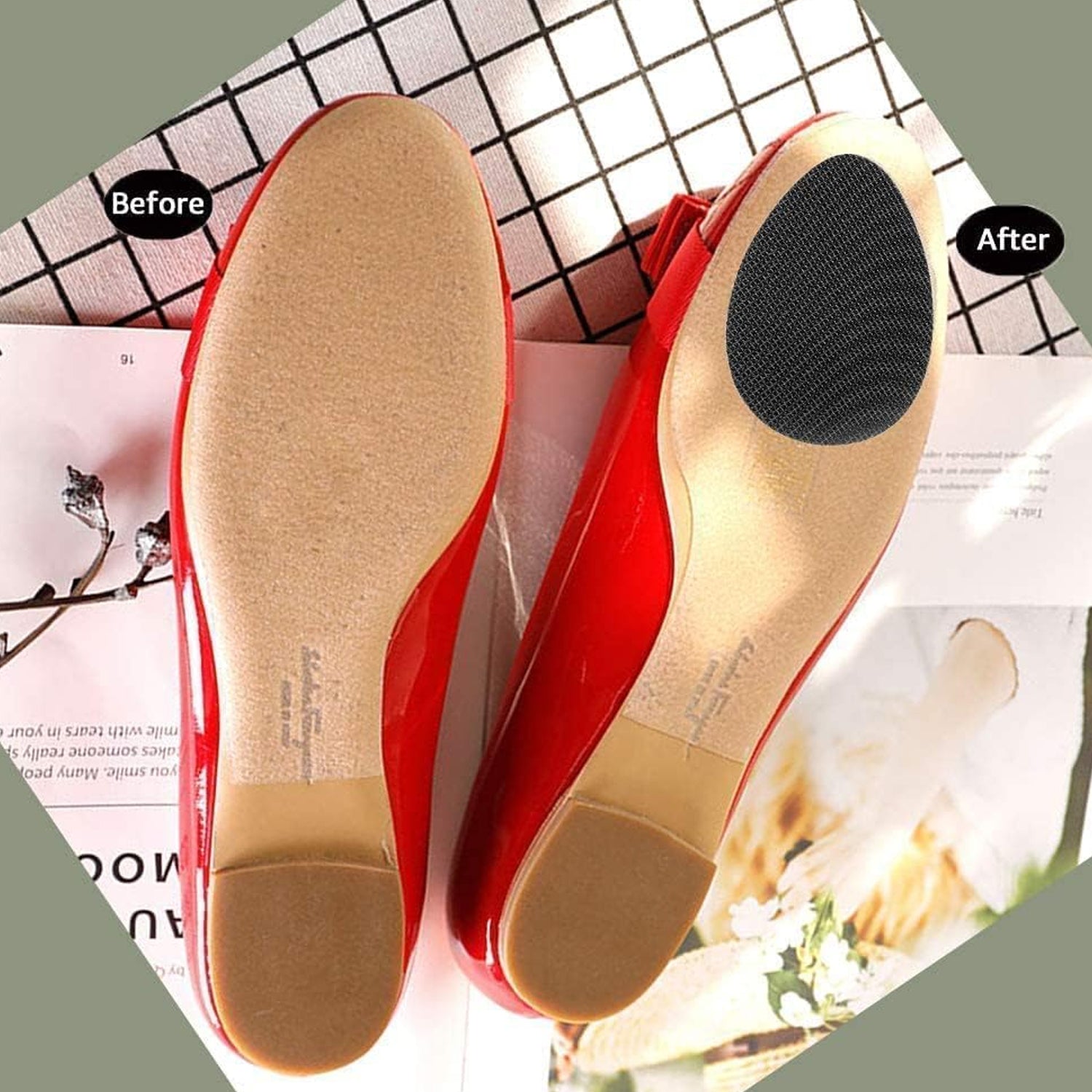 Non-Slip Shoe Pads, Rubber Shoe Sole Protector Pads, Self-Adhesive Shoe Grips Pads Stickers Non Skid for Ladies Shoes, High Heels, Boots Non-Slip Shoe Pads, Rubber Shoe Sole Protector Pads, Self-Adhesive Shoe Grips Pads Stickers Non Skid for Ladies Shoes, High Heels, Boots
